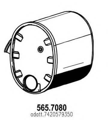 ASSO 565.7080 Soot/Particulate Filter, exhaust system